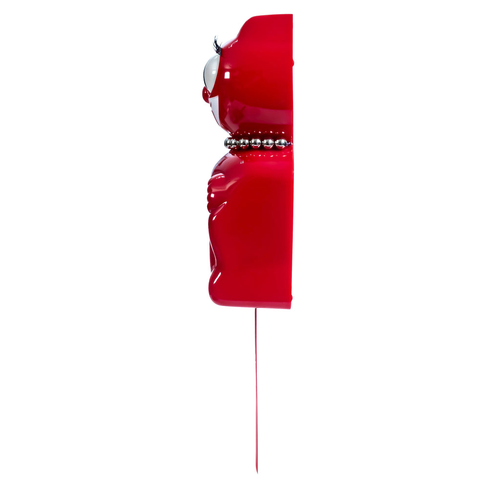 Retired Retro Red Lady Kitchen Edition Kit-Cat Klock