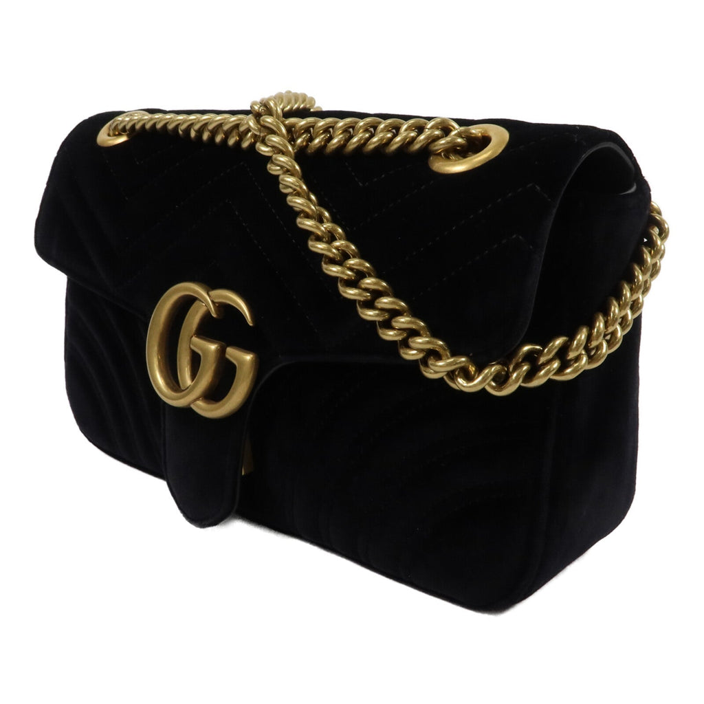 Gucci Marmont · Chain Shoulder Bag · Velvet