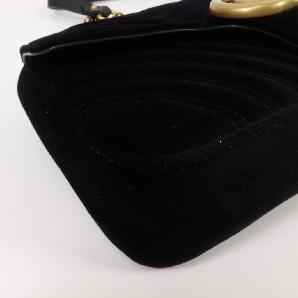 Gucci Marmont · Chain Shoulder Bag · Velvet