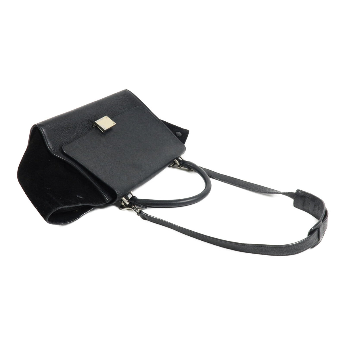 Celine Small Trapeze · Calfskin Suede