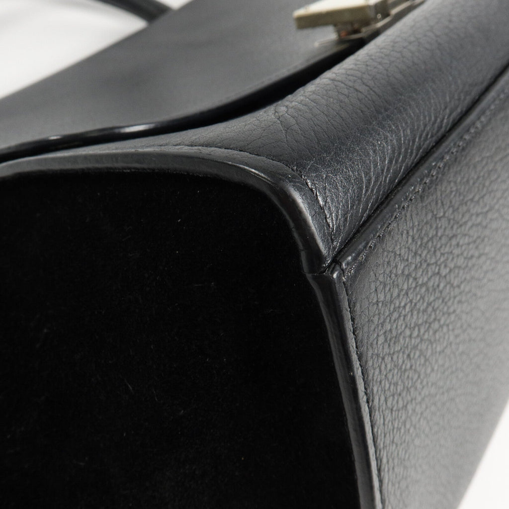 Celine Small Trapeze · Calfskin Suede