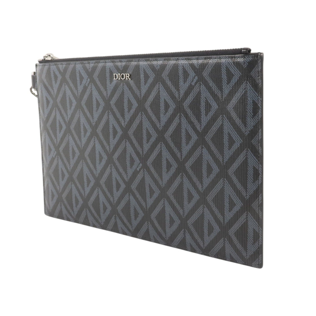 Dior CD Diamond Pouch · Coated Canvas