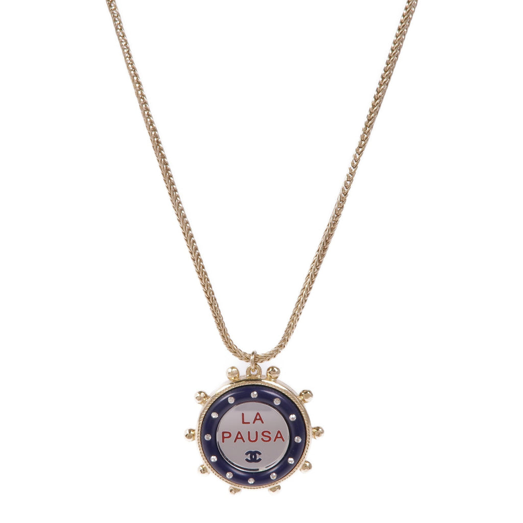 CHANEL CC · Bicolor Metal Necklace