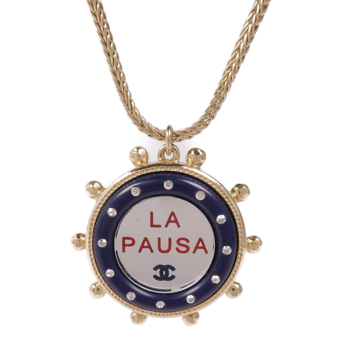CHANEL CC · Bicolor Metal Necklace