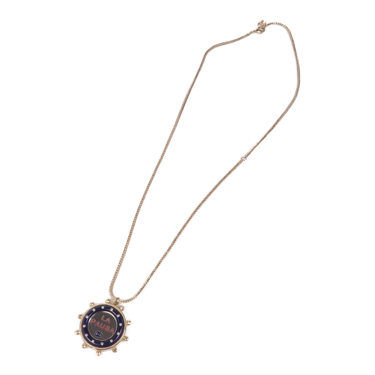 CHANEL CC · Bicolor Metal Necklace