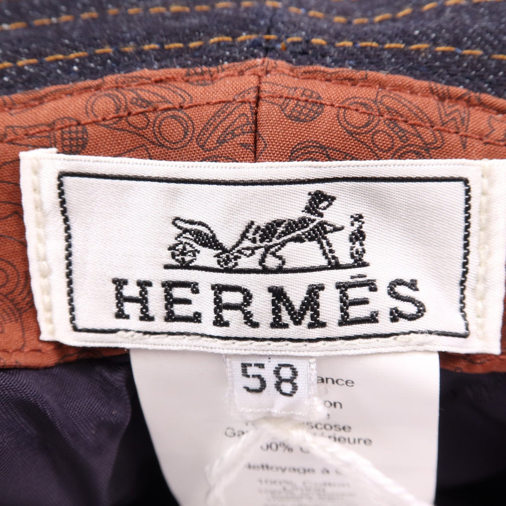 Hermès Homme Fred Hat · Denim