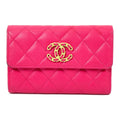 Chanel C19 Medium Flap Wallet · Calfskin