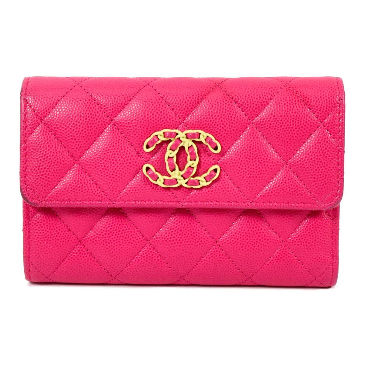 Chanel C19 Medium Flap Wallet · Calfskin