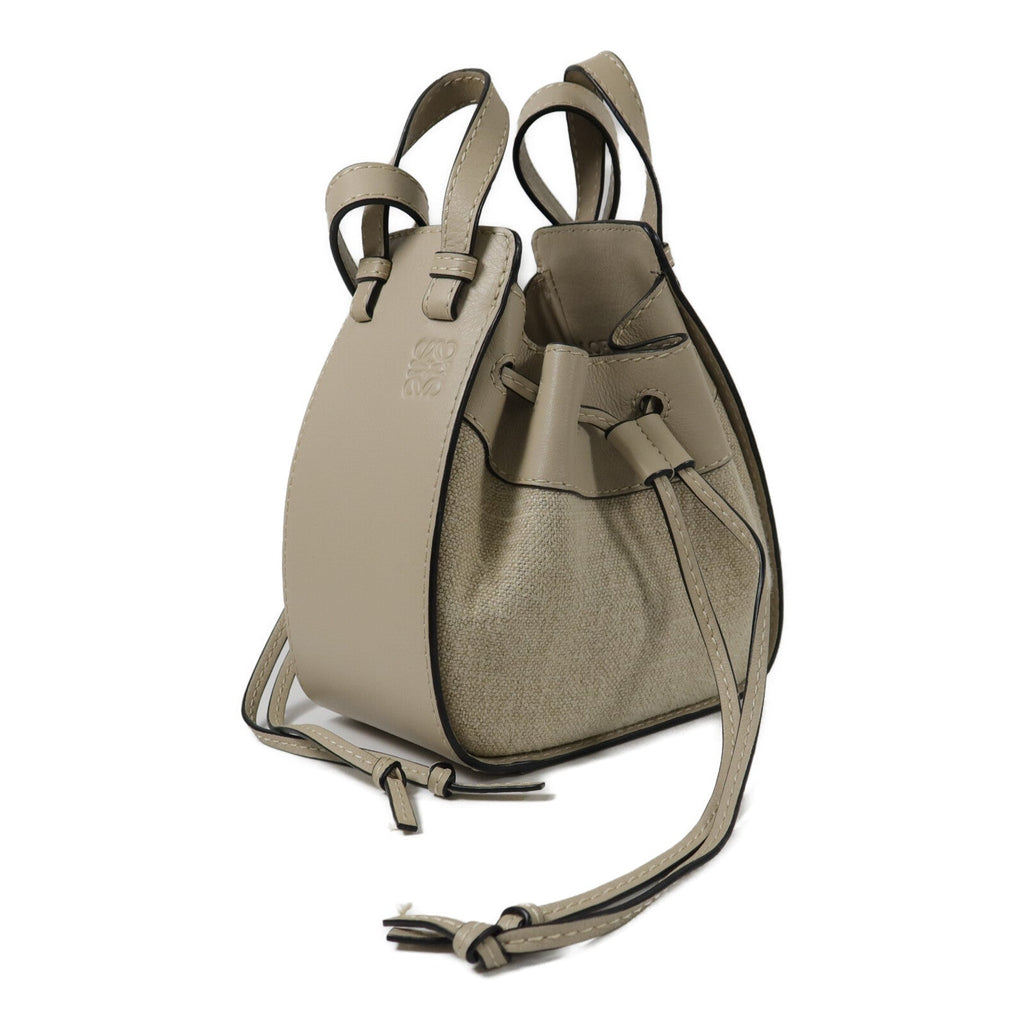LOEWE Mini Hammock · Canvas & Calfskin