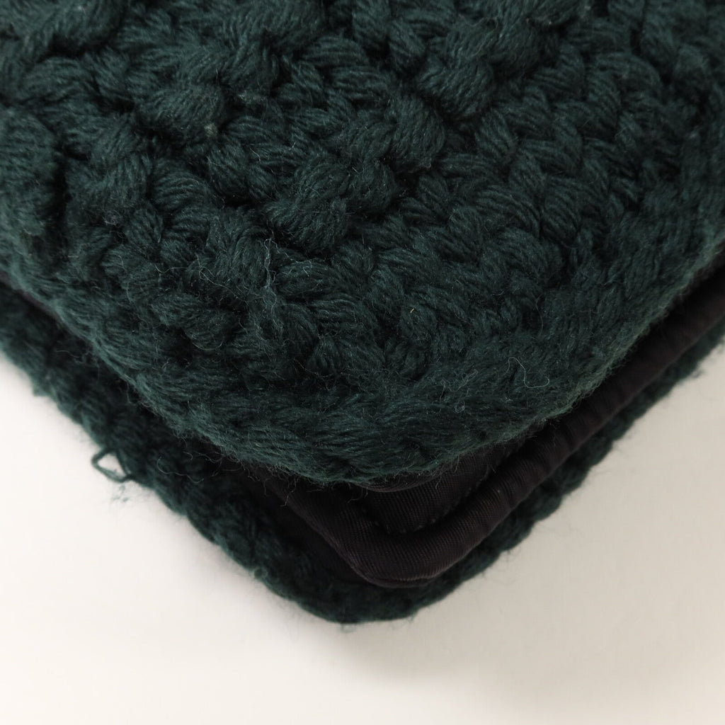 Prada · Wool Nylon Chain Shoulder Bag
