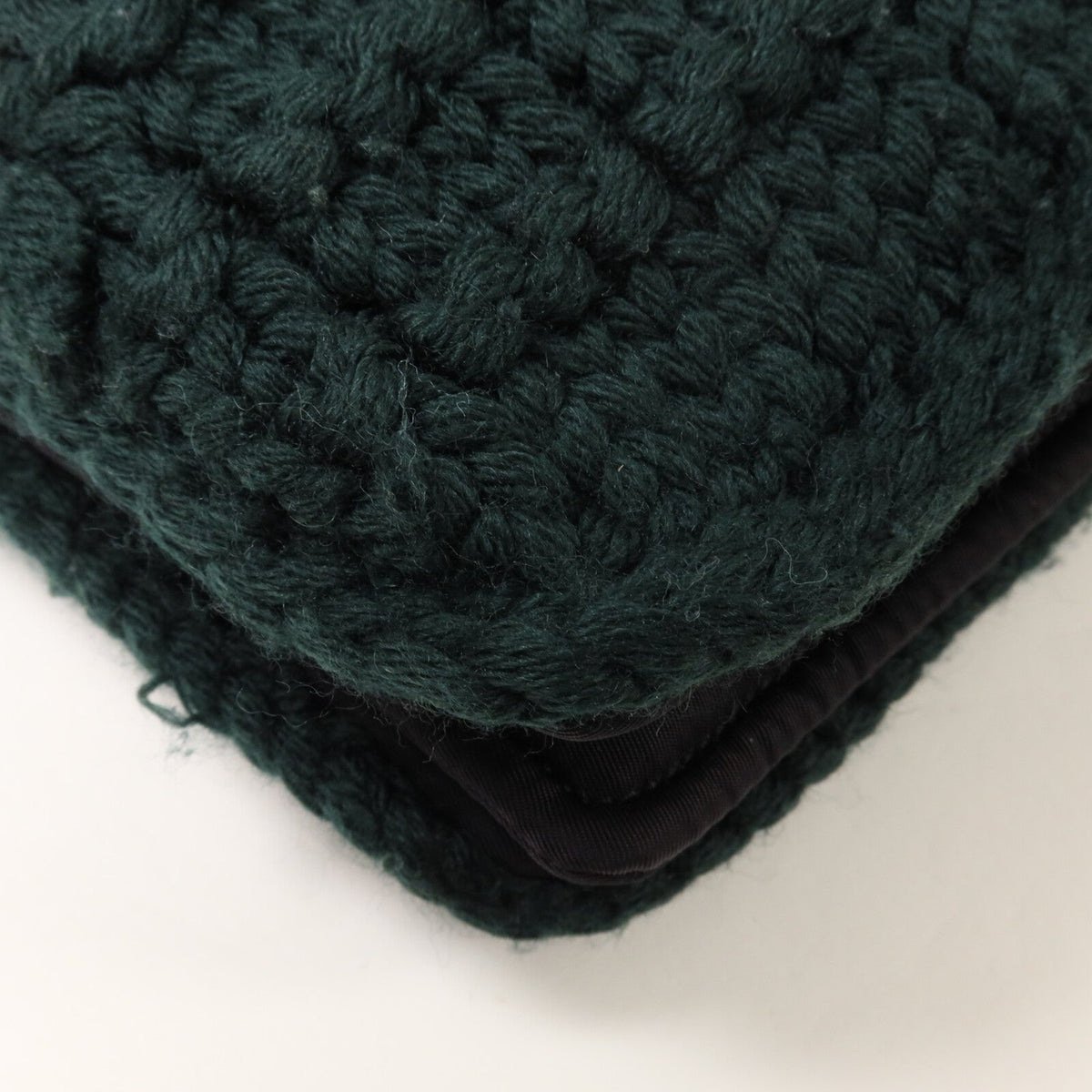 Prada · Wool Nylon Chain Shoulder Bag