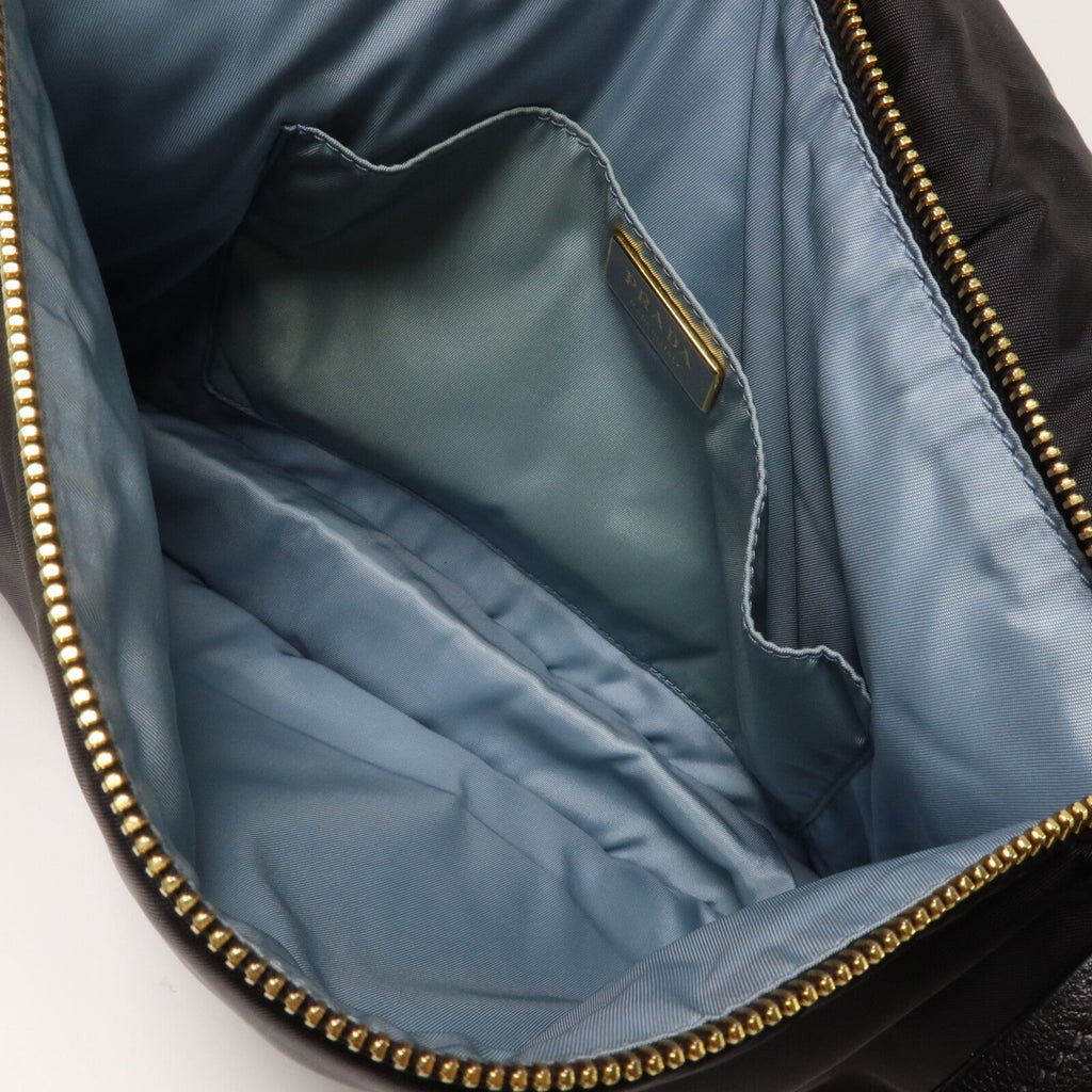 Prada · Wool Nylon Chain Shoulder Bag