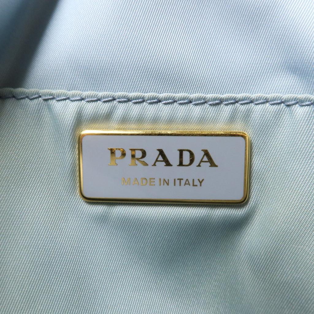 Prada · Wool Nylon Chain Shoulder Bag