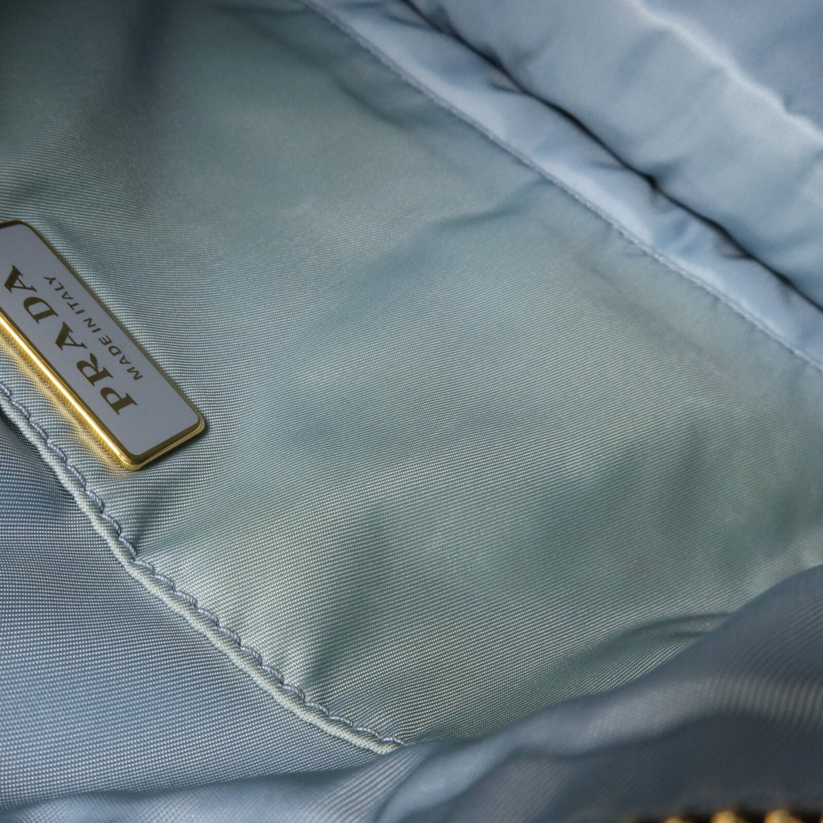 Prada · Wool Nylon Chain Shoulder Bag