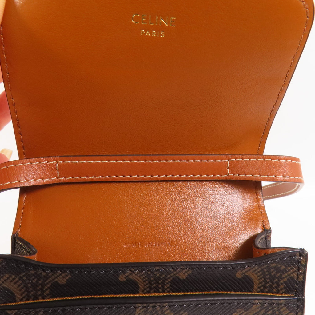 CELINE Triomphe Canvas · Phone Pouch