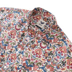 Men's Hawaiian Shirt Rural Charm Print Cotton Button-down Short Sleeve Aloha Shirt