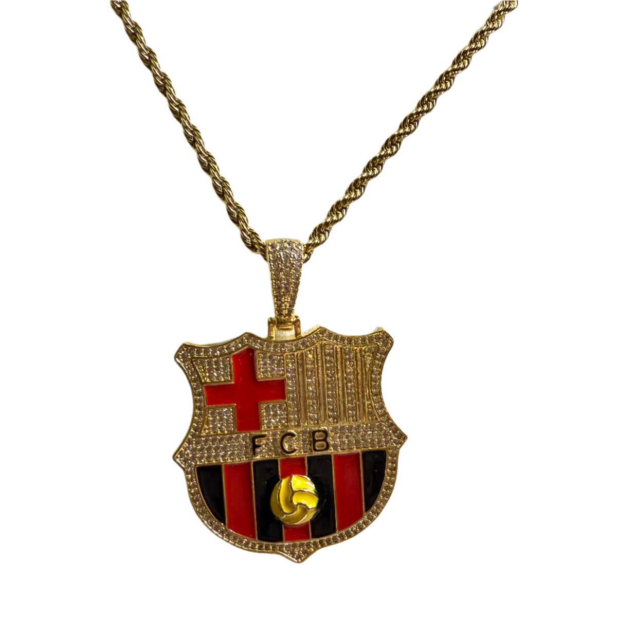 Customized Gifts Barcelona F.C. Pendant Necklace Chain for Football Fans