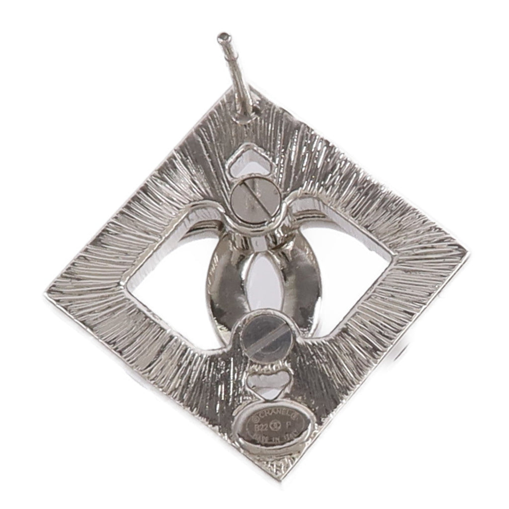 Chanel CC Earrings · Silver