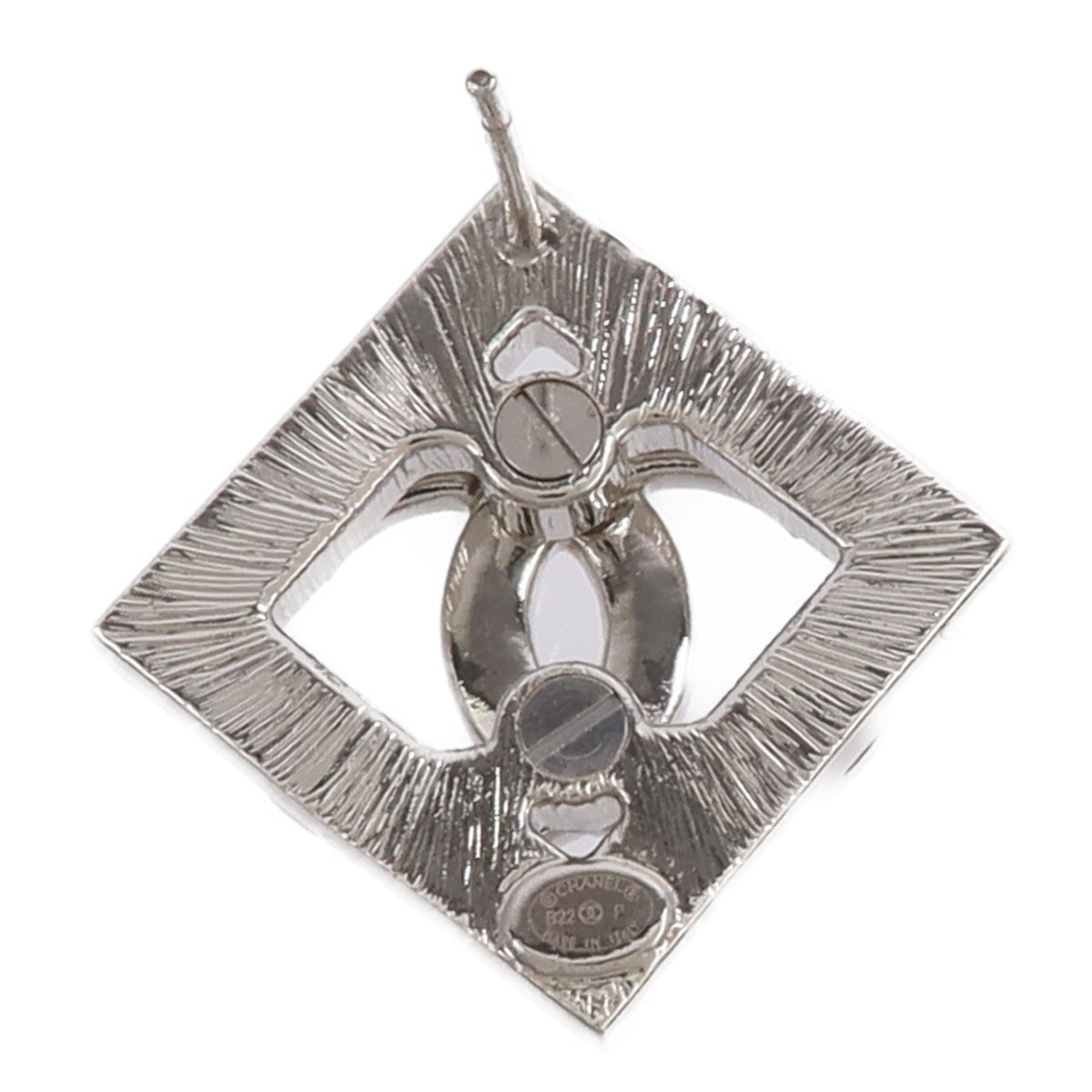 Chanel CC Earrings · Silver