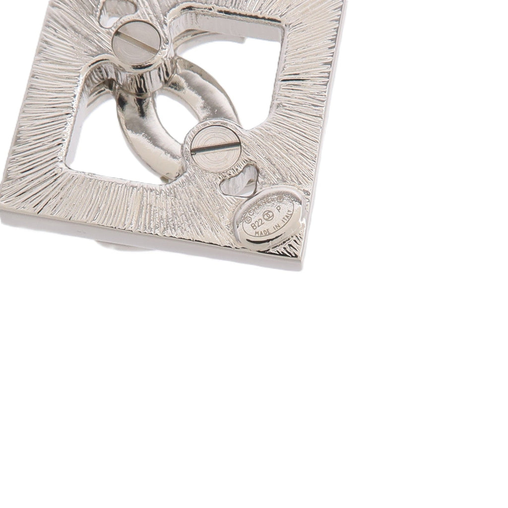 Chanel CC Earrings · Silver