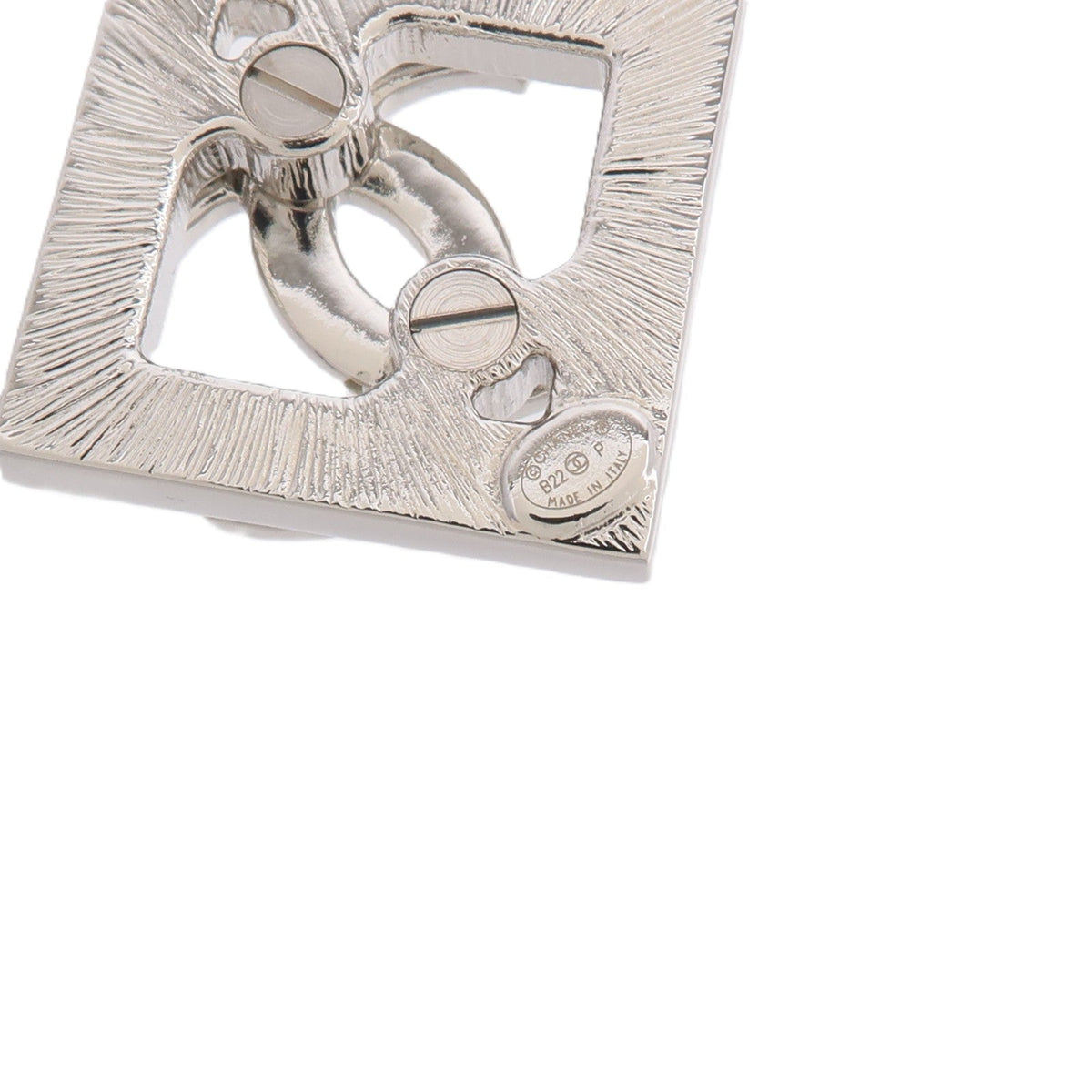Chanel CC Earrings · Silver
