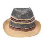Men's Crochet Braided Raffia Stingy Brim Fedora