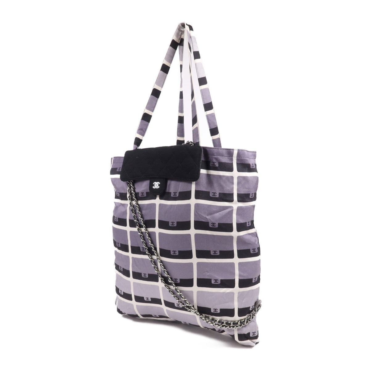 Chanel · Canvas Tote · Silver Hardware