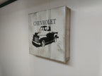 Chevrolet wall art box.