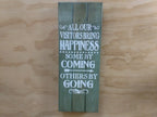 "Visitors Bring Happiness"  Large Concealment Wall Art Box
