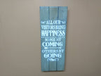 "Visitors Bring Happiness"  Large Concealment Wall Art Box
