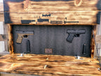 Charred AR-15 "Join or Die" Hidden Gun Storage Sign