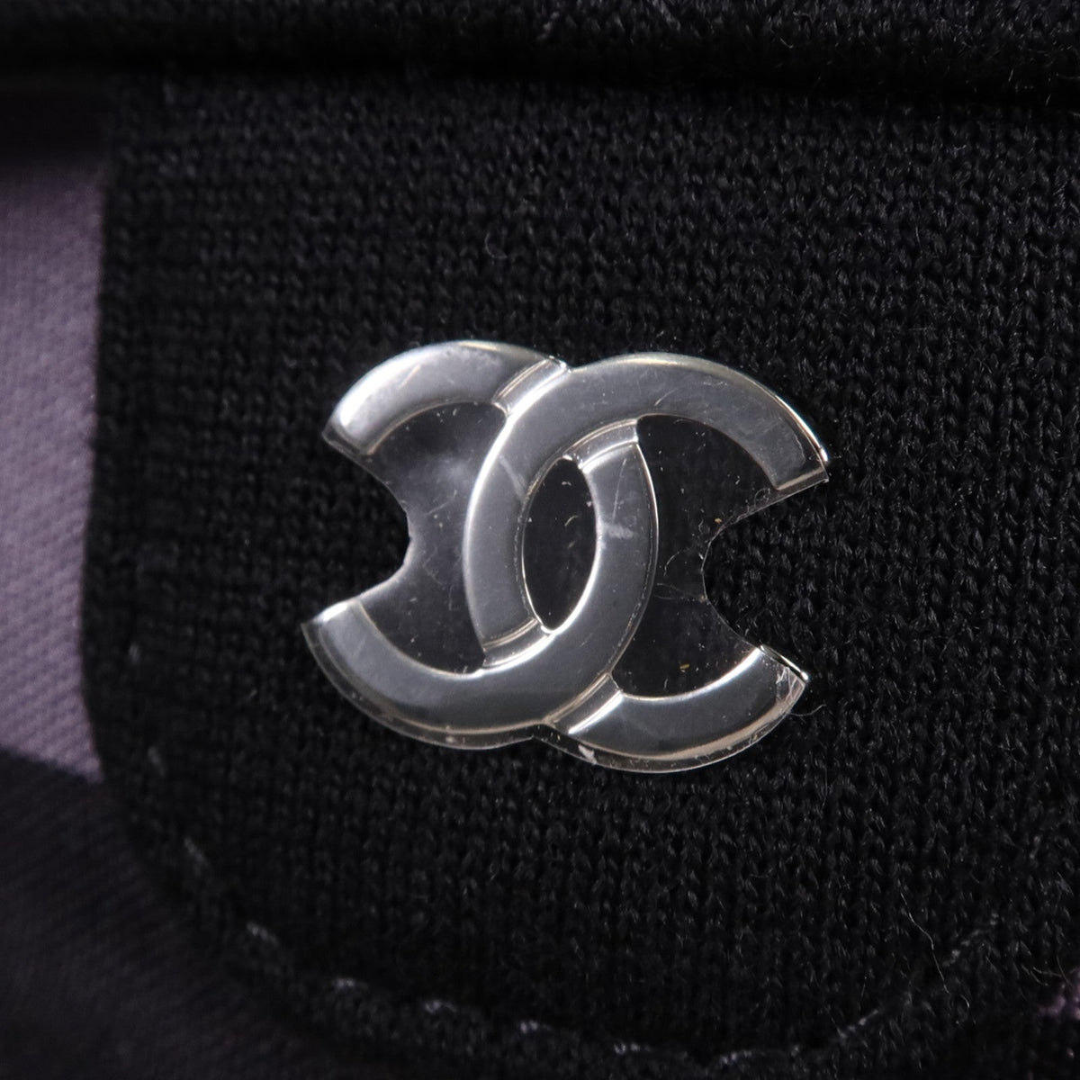 Chanel · Canvas Tote · Silver Hardware