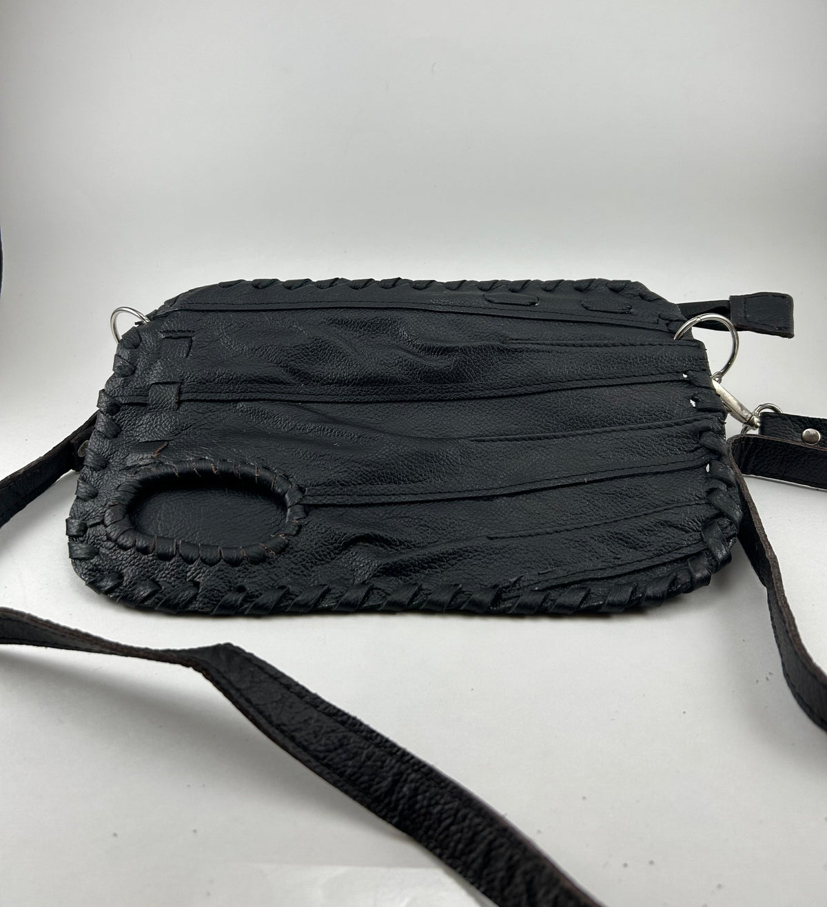 Black Finger Glove Purse - Blank No Patch