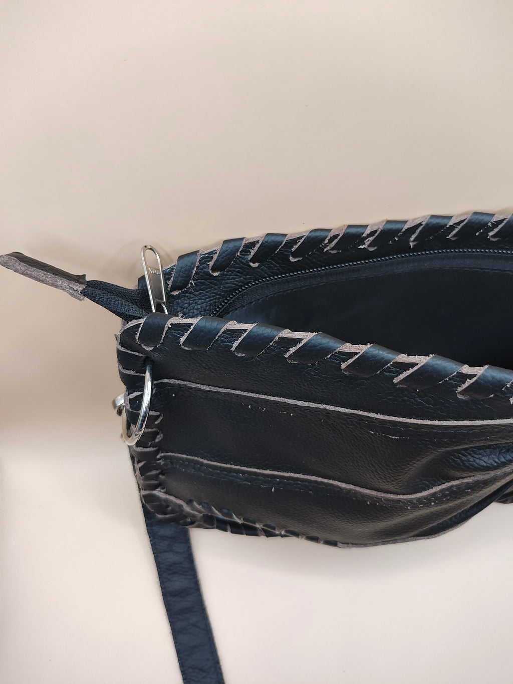 Black Finger Glove Purse - Blank No Patch