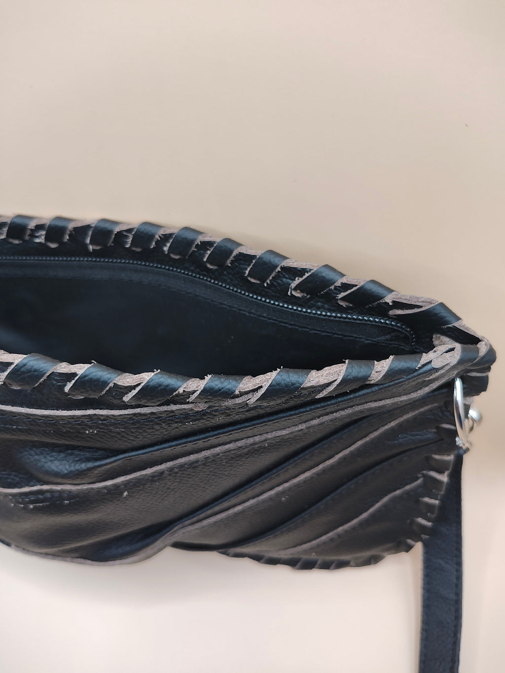 Black Finger Glove Purse - Blank No Patch