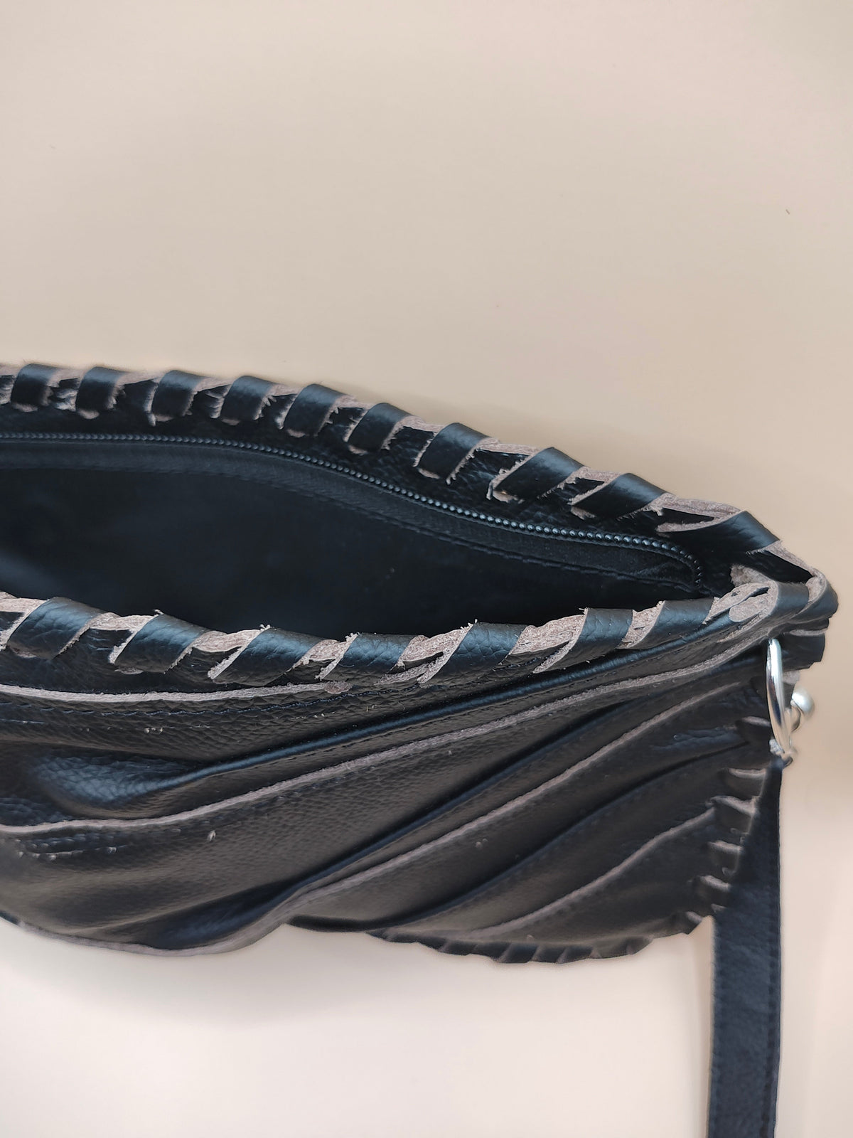 Black Finger Glove Purse - Blank No Patch