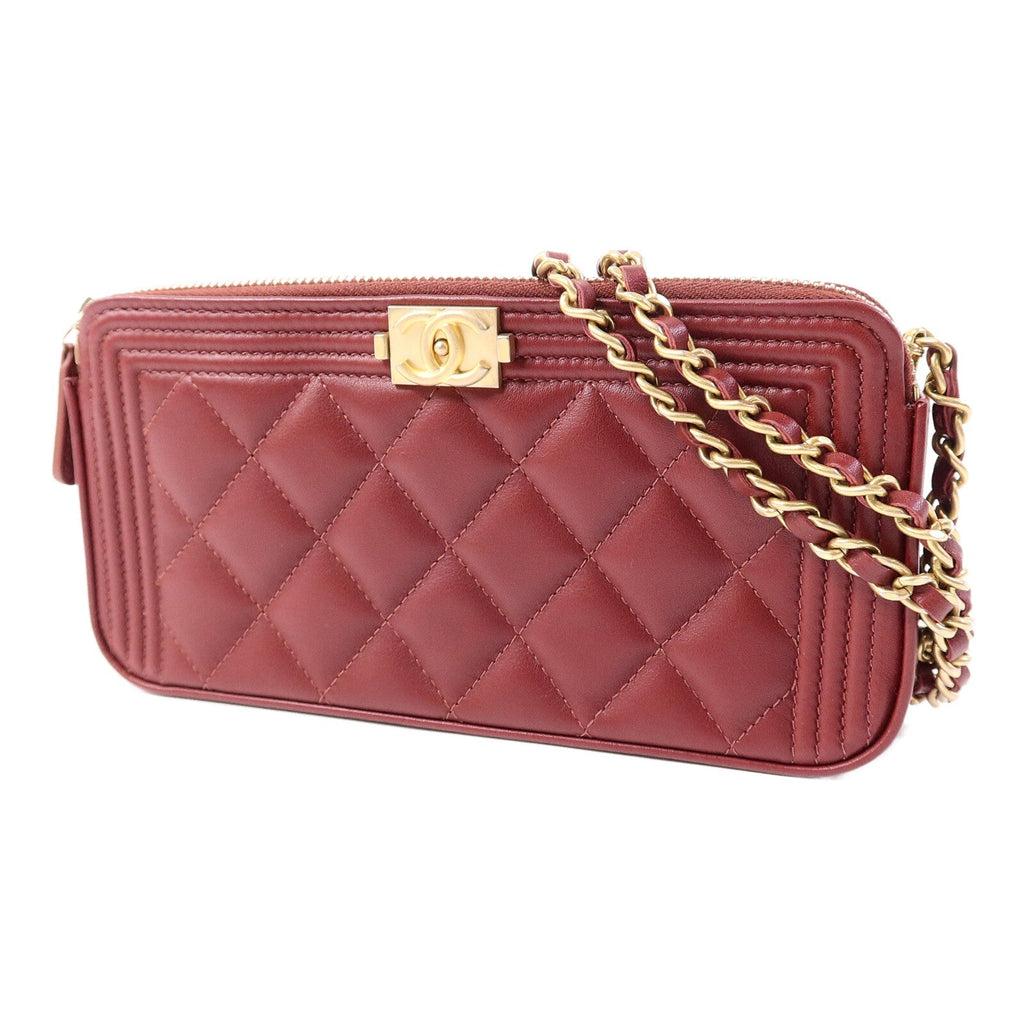 Chanel Boy Clutch · Lambskin