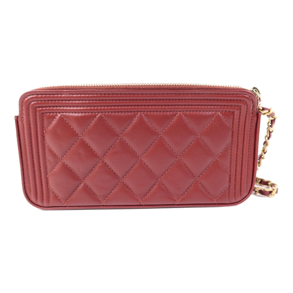 Chanel Boy Clutch · Lambskin