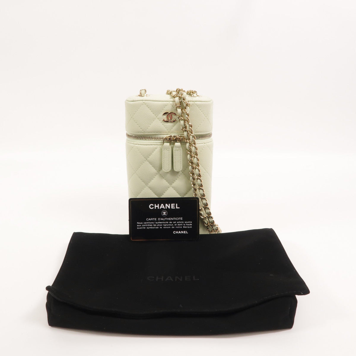 Chanel Vanity · Calfskin · Chain Shoulder