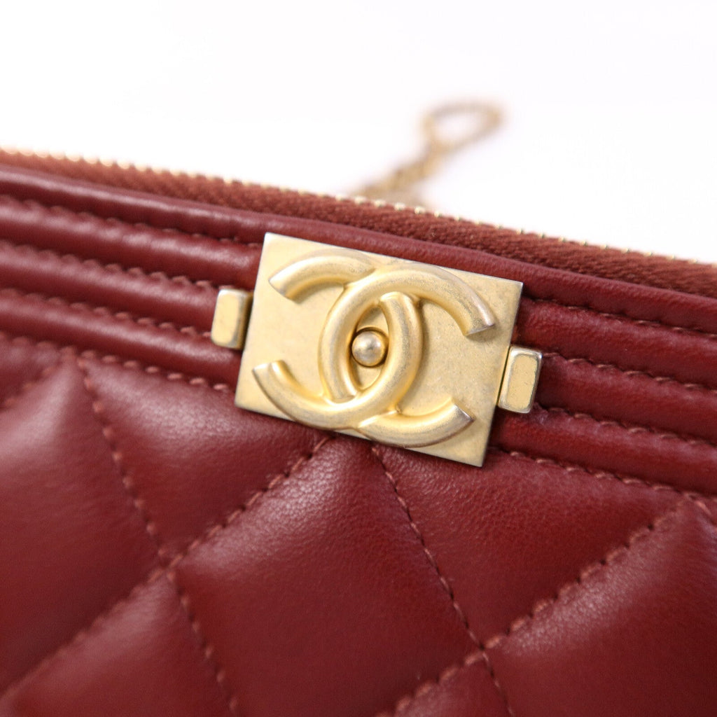 Chanel Boy Clutch · Lambskin