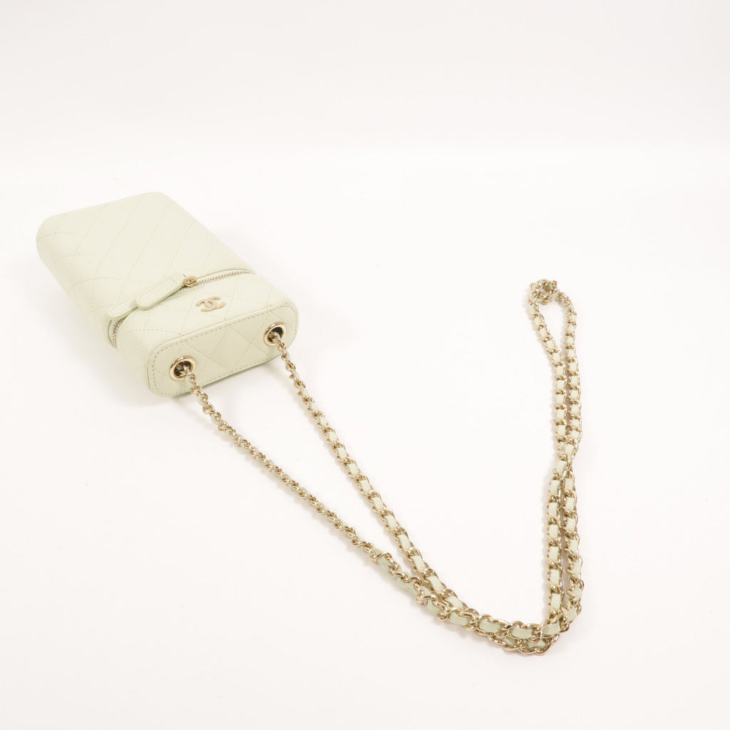 Chanel Vanity · Calfskin · Chain Shoulder