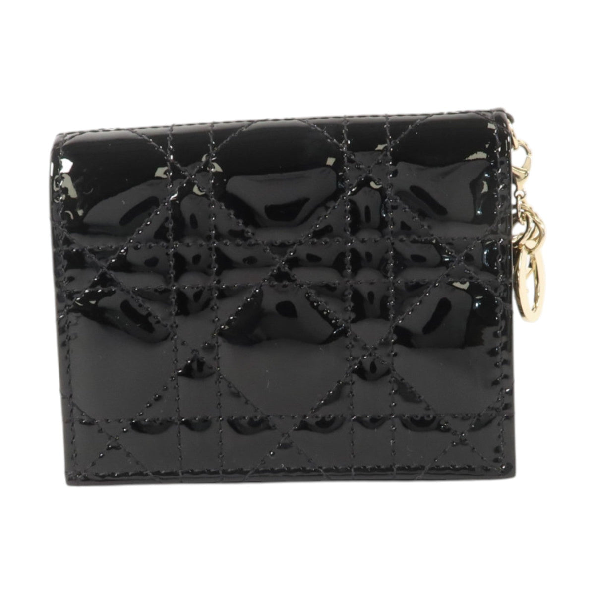 Dior Lady Dior · Compact Wallet · Patent Leather