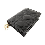 Dior Lady Dior · Compact Wallet · Patent Leather