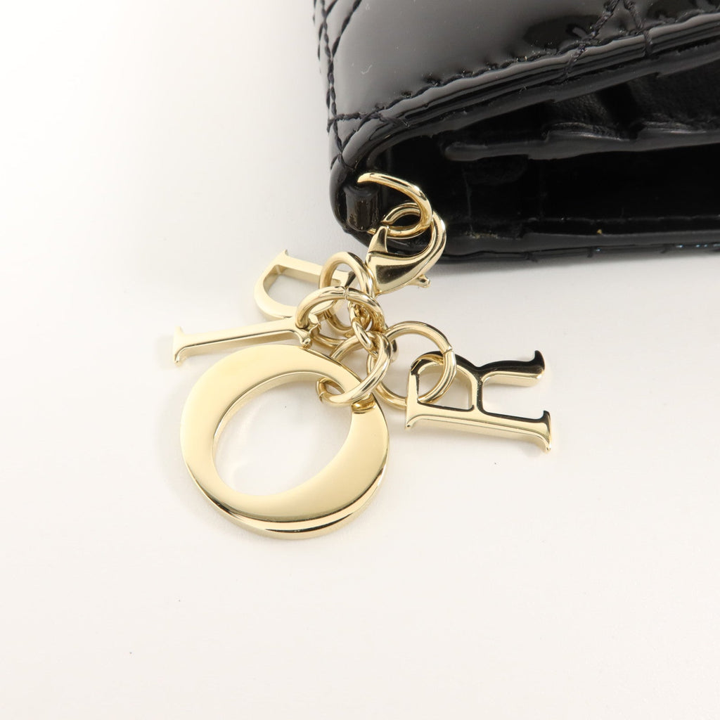 Dior Lady Dior · Compact Wallet · Patent Leather