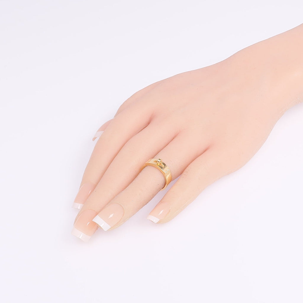 Hermès Kelly Ring · Rose Gold · Diamond