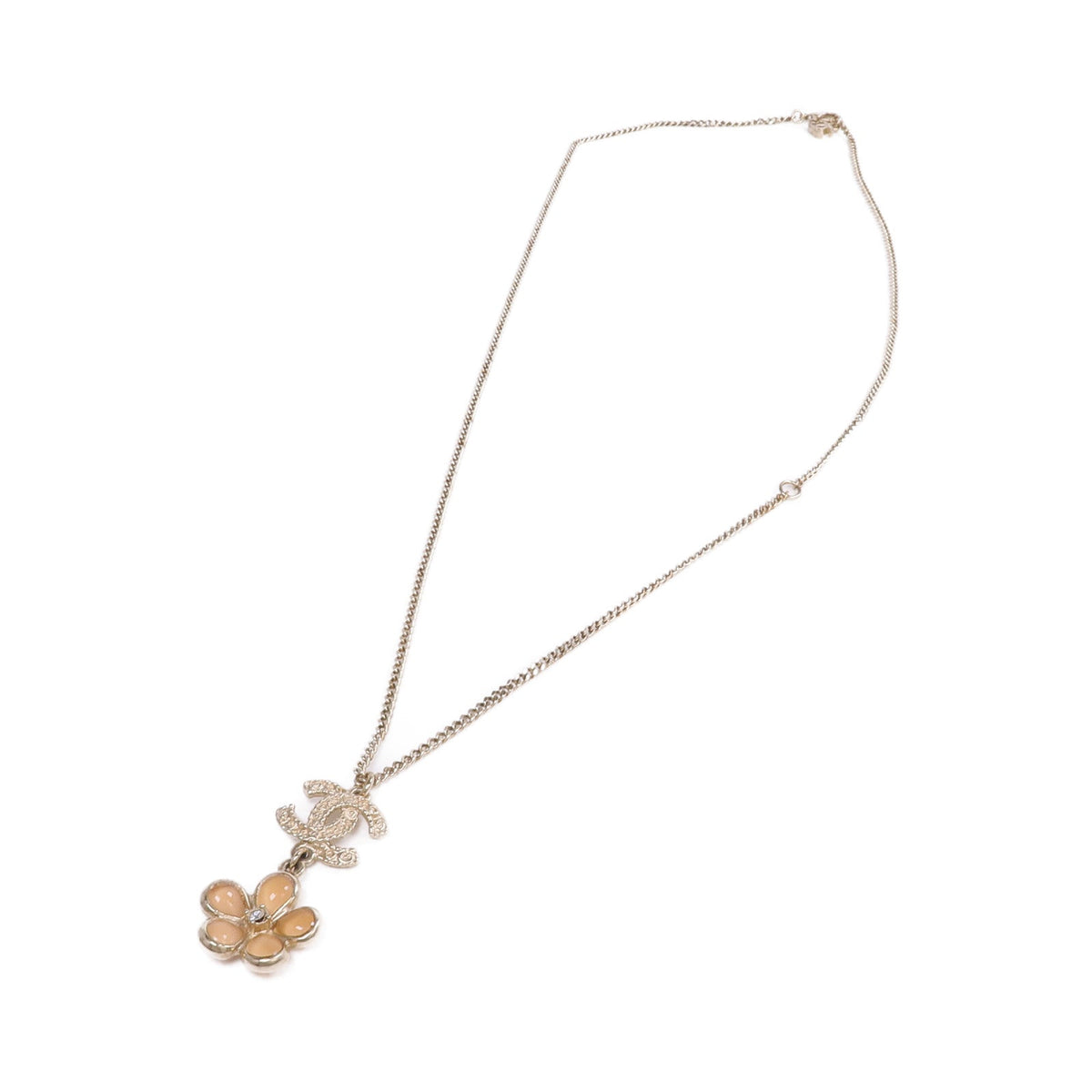 Chanel CC Necklace · Metal · Coral