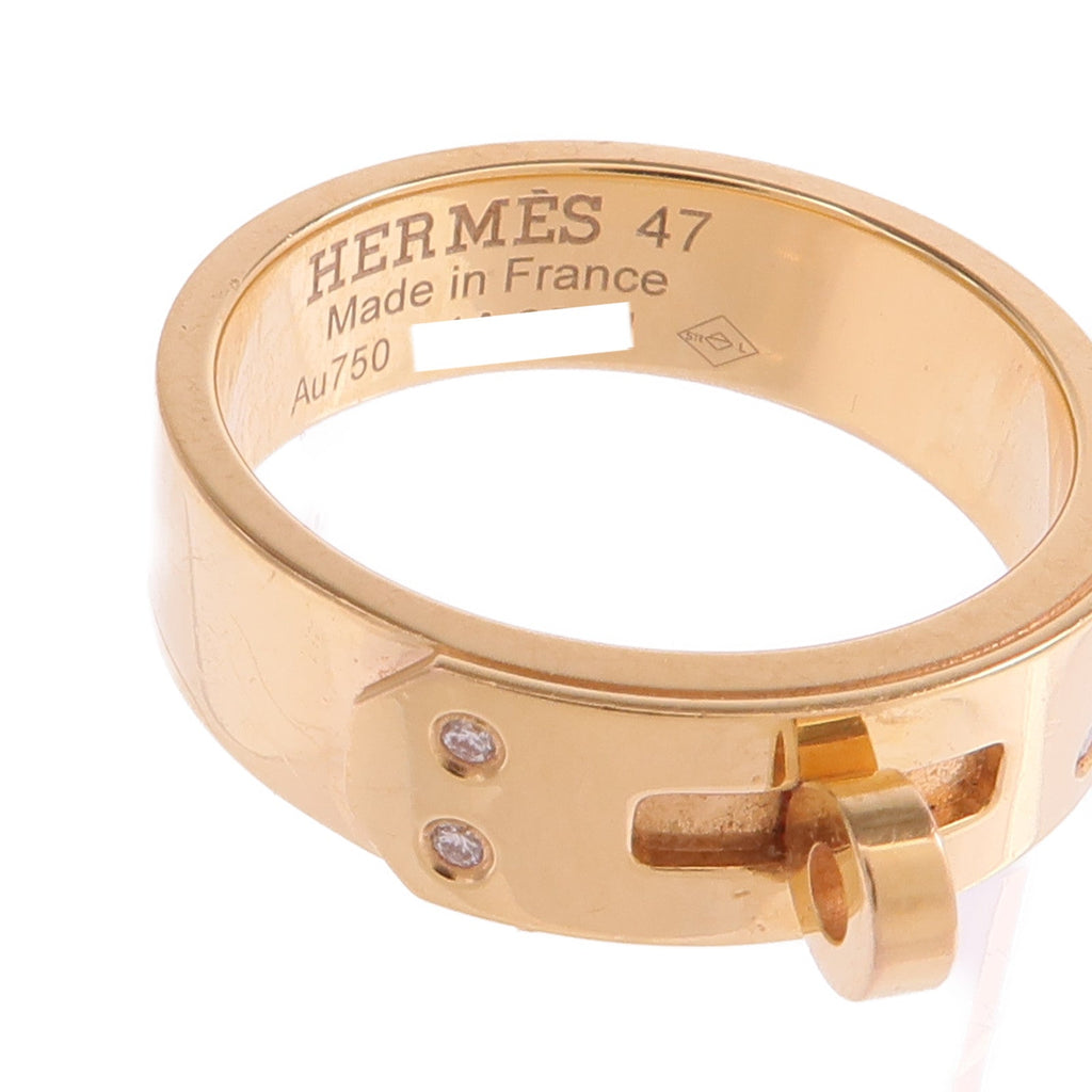 Hermès Kelly Ring · Rose Gold · Diamond