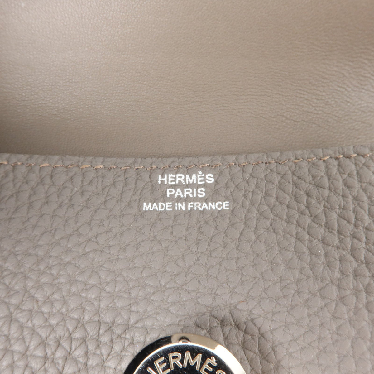 Hermès Dogon · Togo Leather · Etain