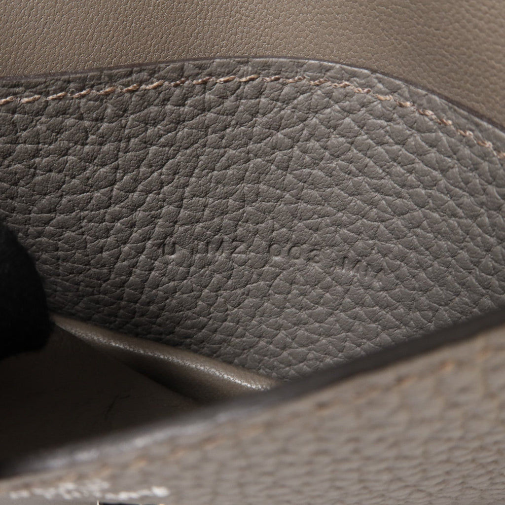 Hermès Dogon · Togo Leather · Etain