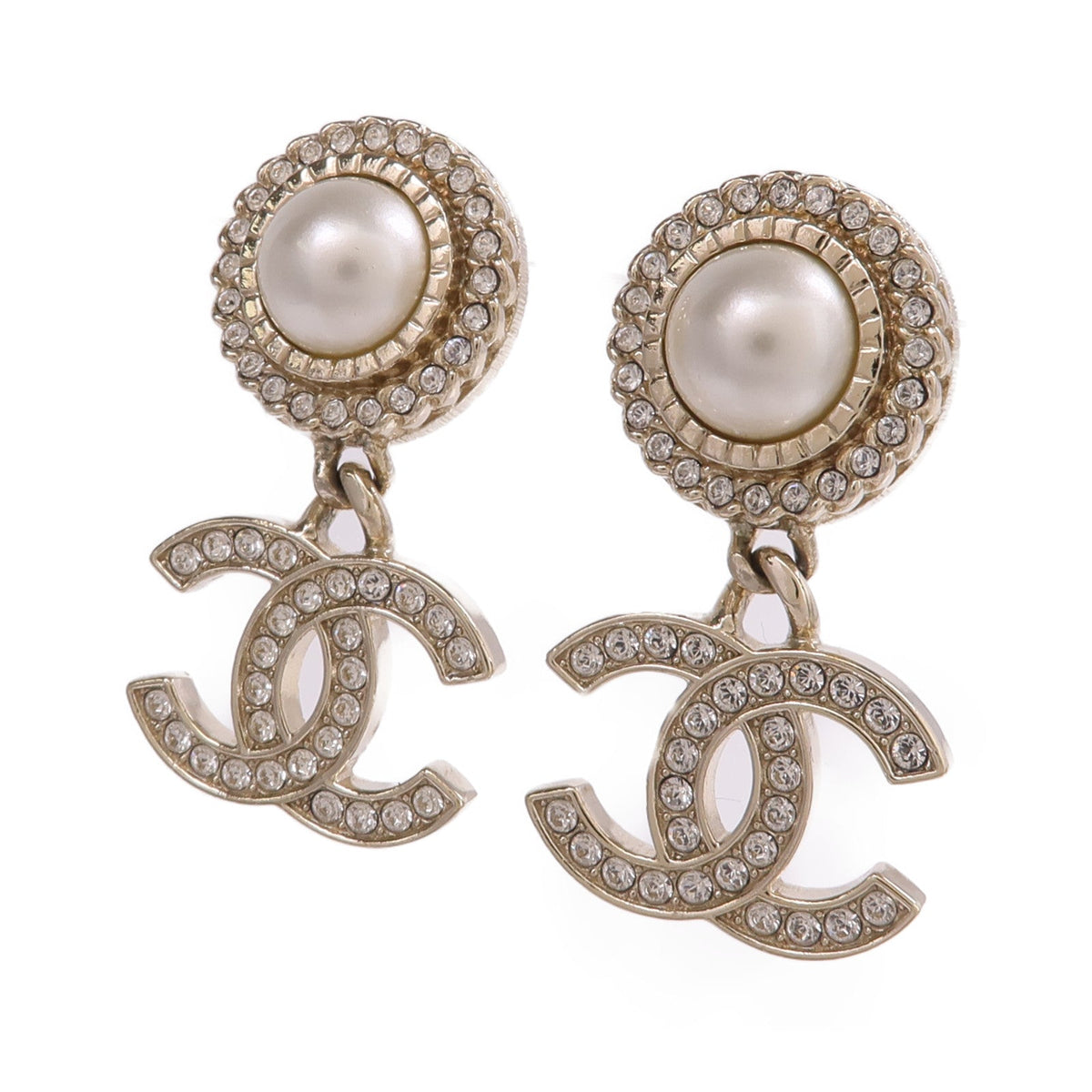 CHANEL CC Earrings · Metal
